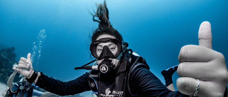 Scuba diver in Costa Rica